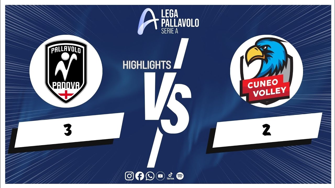 Sonepar Padova vs. MA Acqua S.Bernardo Cuneo - Superlega Credem Banca VBTV Match Highlights background