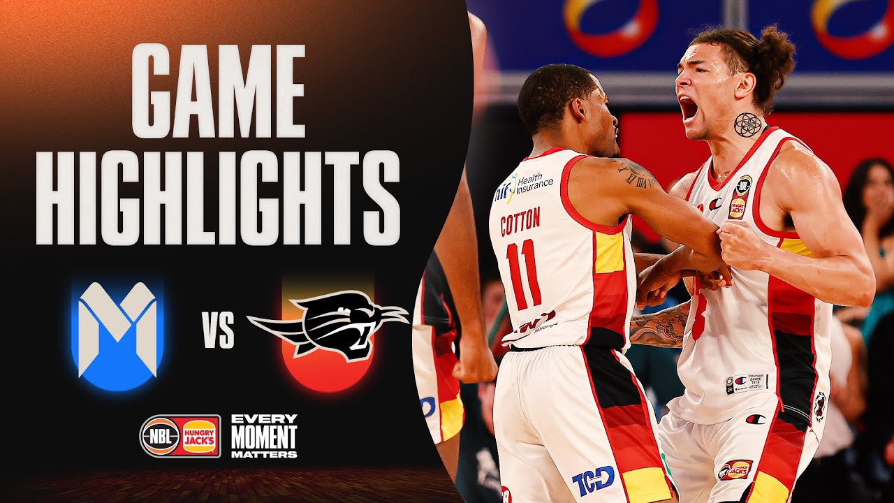 Melbourne United vs. Perth Wildcats - Game Highlights - Round 6, NBL24 background