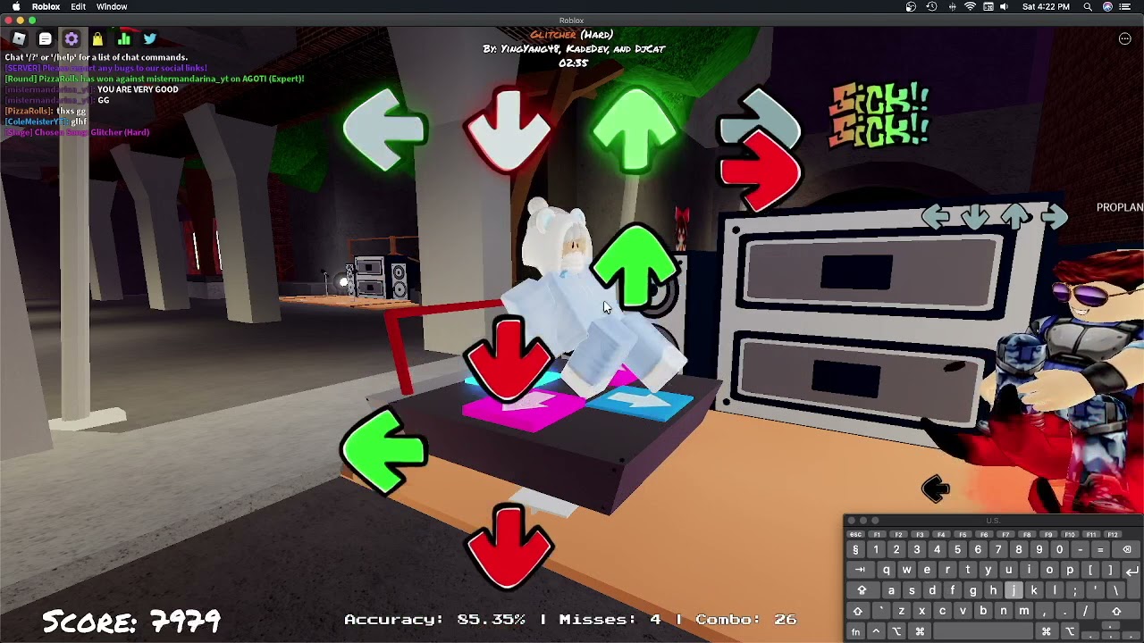 Playing Bongo Cat!Mania and Funky Friday! background