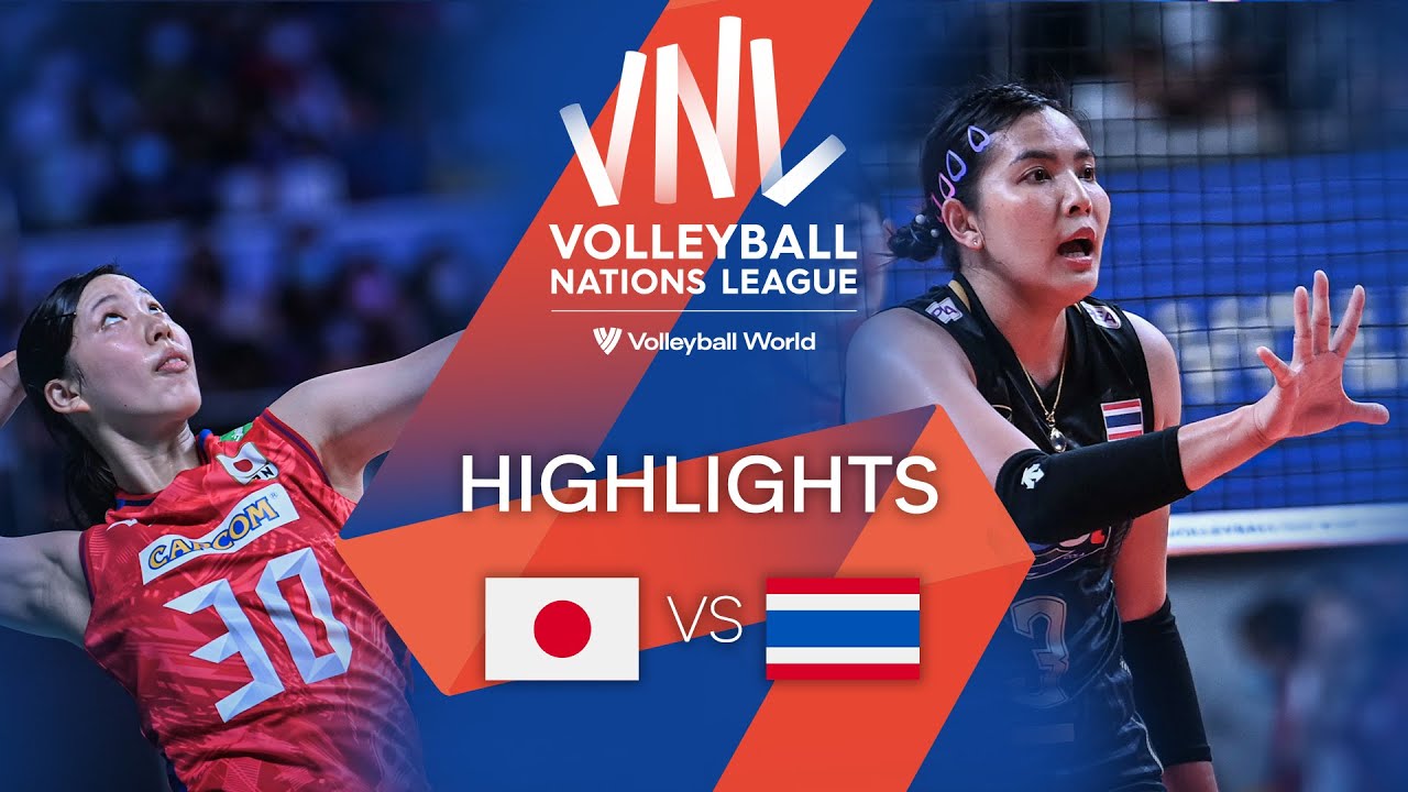 ๐ฏ๐ต JPN vs. ๐น๐ญ THA - Highlights Week 2 | Women's VNL 2022 background