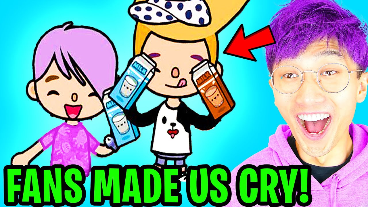 LANKYBOX REACTS To LANKYBOX FAN VIDEOS In TOCA LIFE WORLD! (WE CRIED!) background