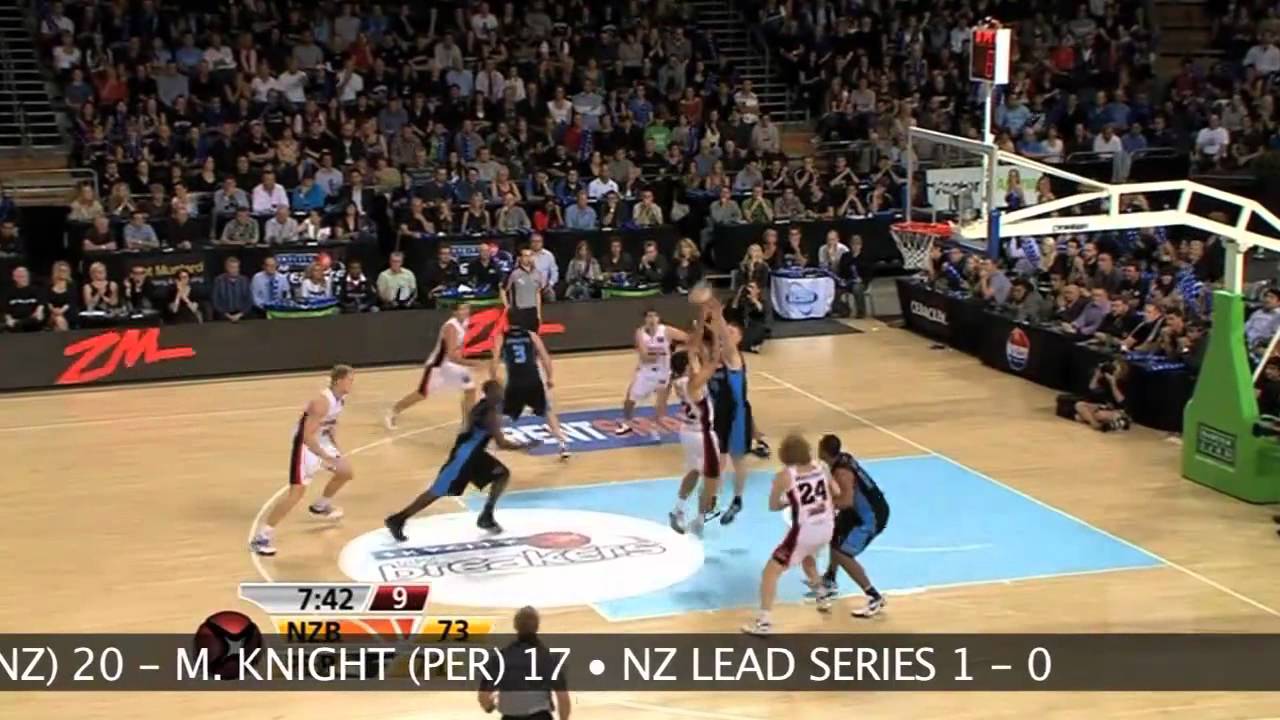 iiNet NBL Grand Final Series - Game One - New Zealand Breakers v Perth Wildcats background