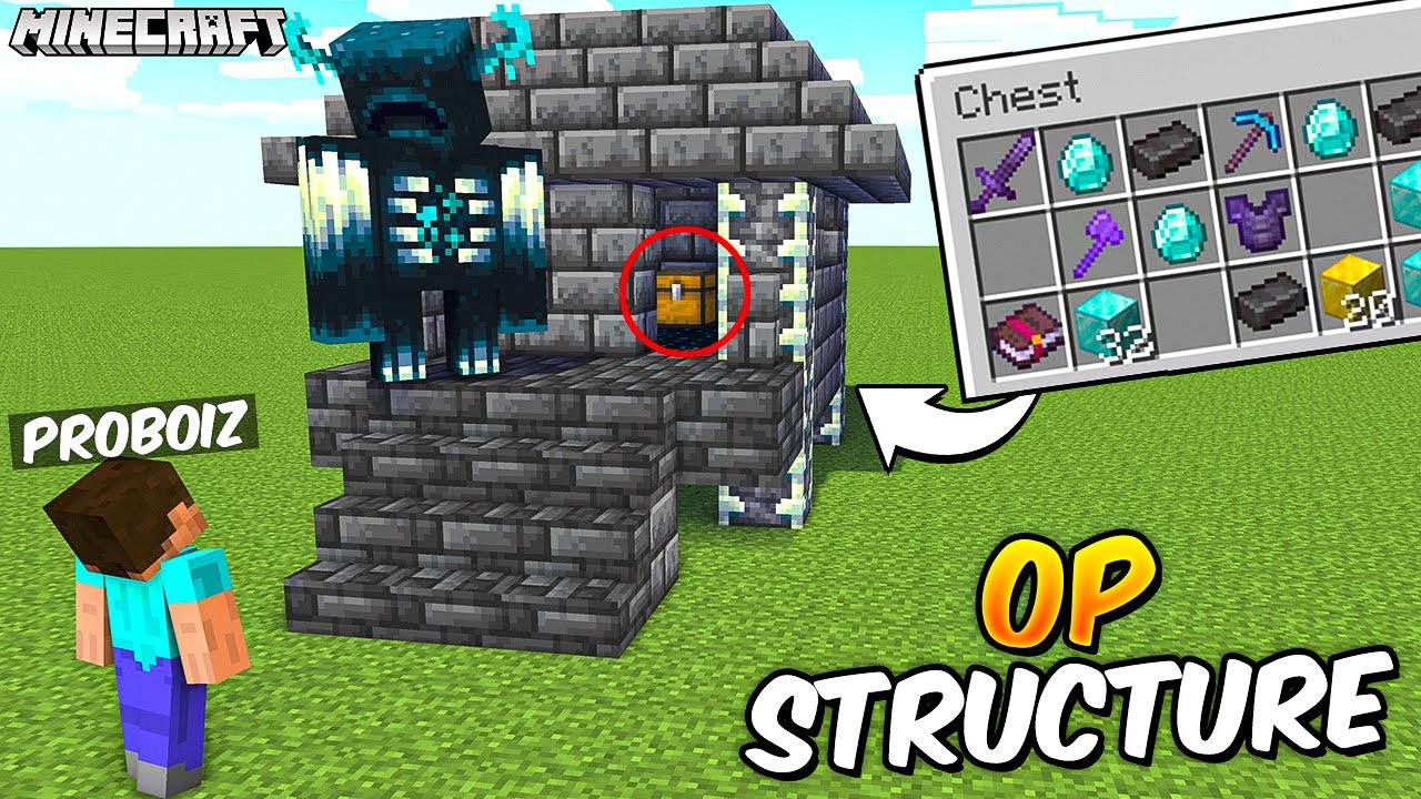 Minecraft But I Can Craft New OP STRUCTURES... background