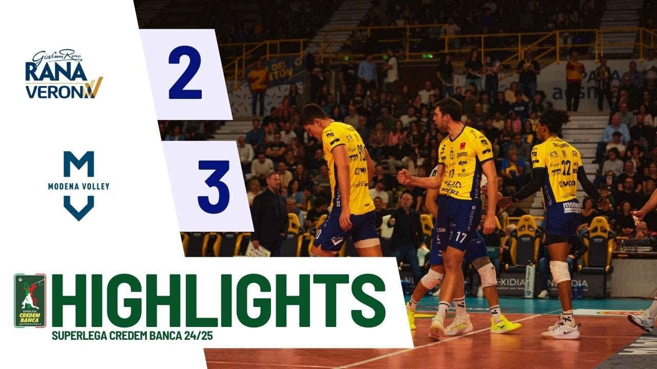 Rana Verona vs. Valsa Group Modena - Superlega Credem Banca VBTV Match Highlights background