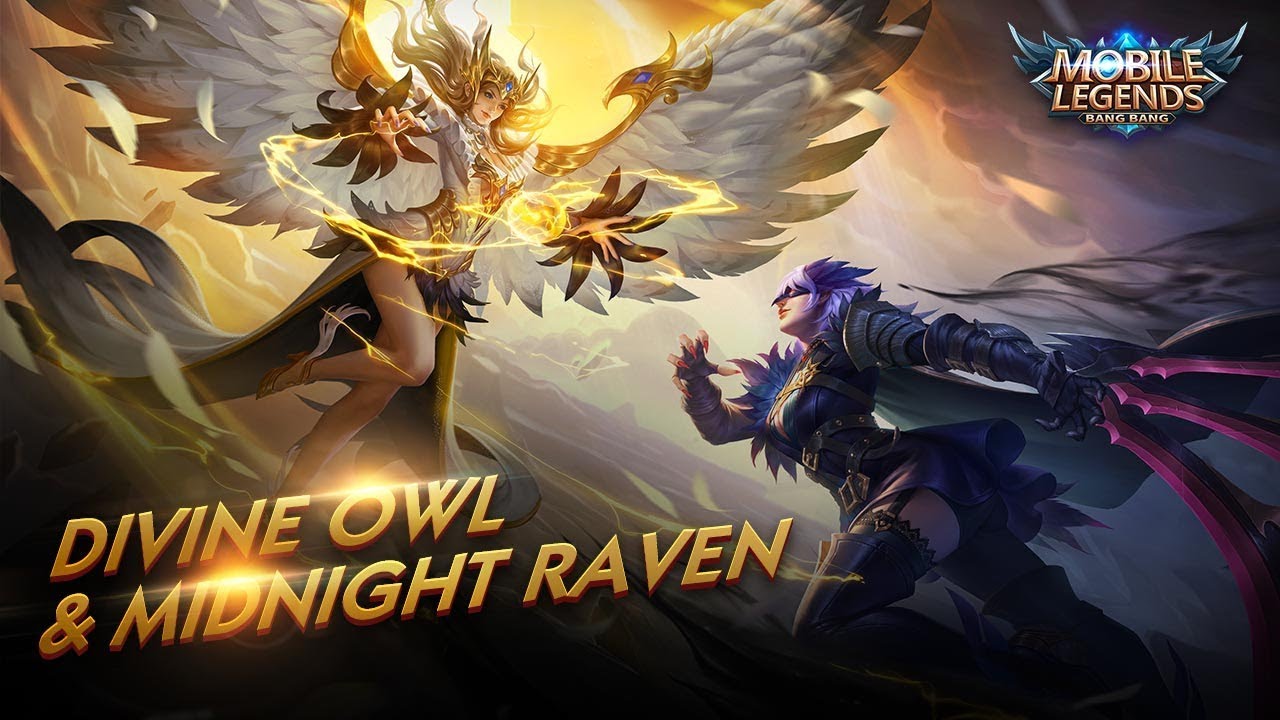 New Skins | Divine Owl & Midnight Raven | Mobile Legends: Bang Bang! background