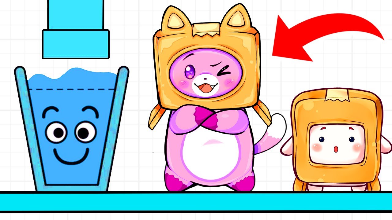 FOXY, BOXY & ROCKY Try To Solve These HARD PUZZLES In HAPPY GLASS! (FUN MOBILE GAME!) background