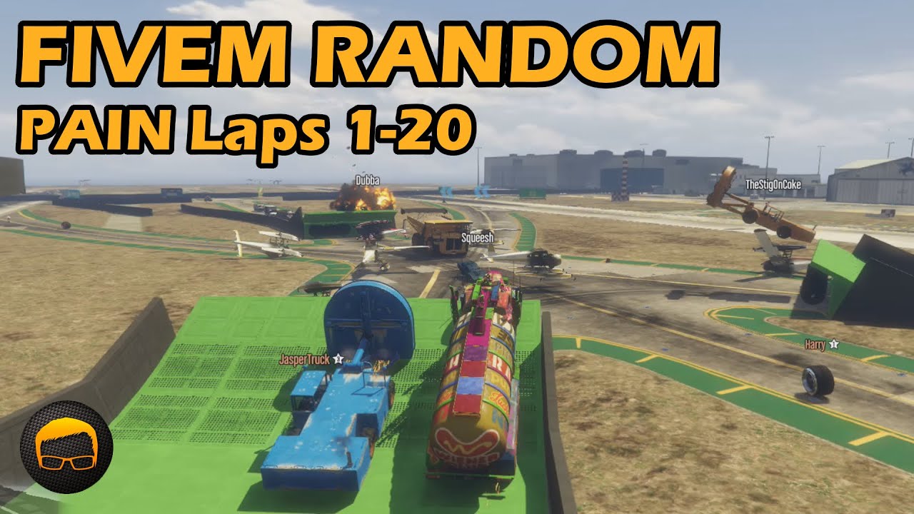 100 Laps Of PAIN! Part 1 (Laps 1-20) - GTA FiveM Random All Of Them №8