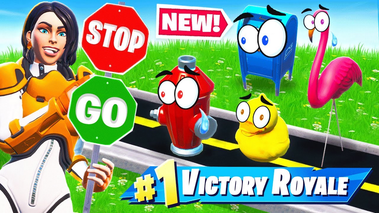 RED Light GREEN Light! *PROP HUNT* Challenge! *NEW* Game Mode in Fortnite backdrop