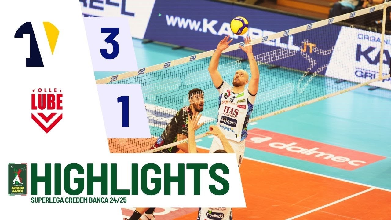 Itas Trentino vs. Cucine Lube Civitanova - Superlega Credem Banca VBTV Match Highlights