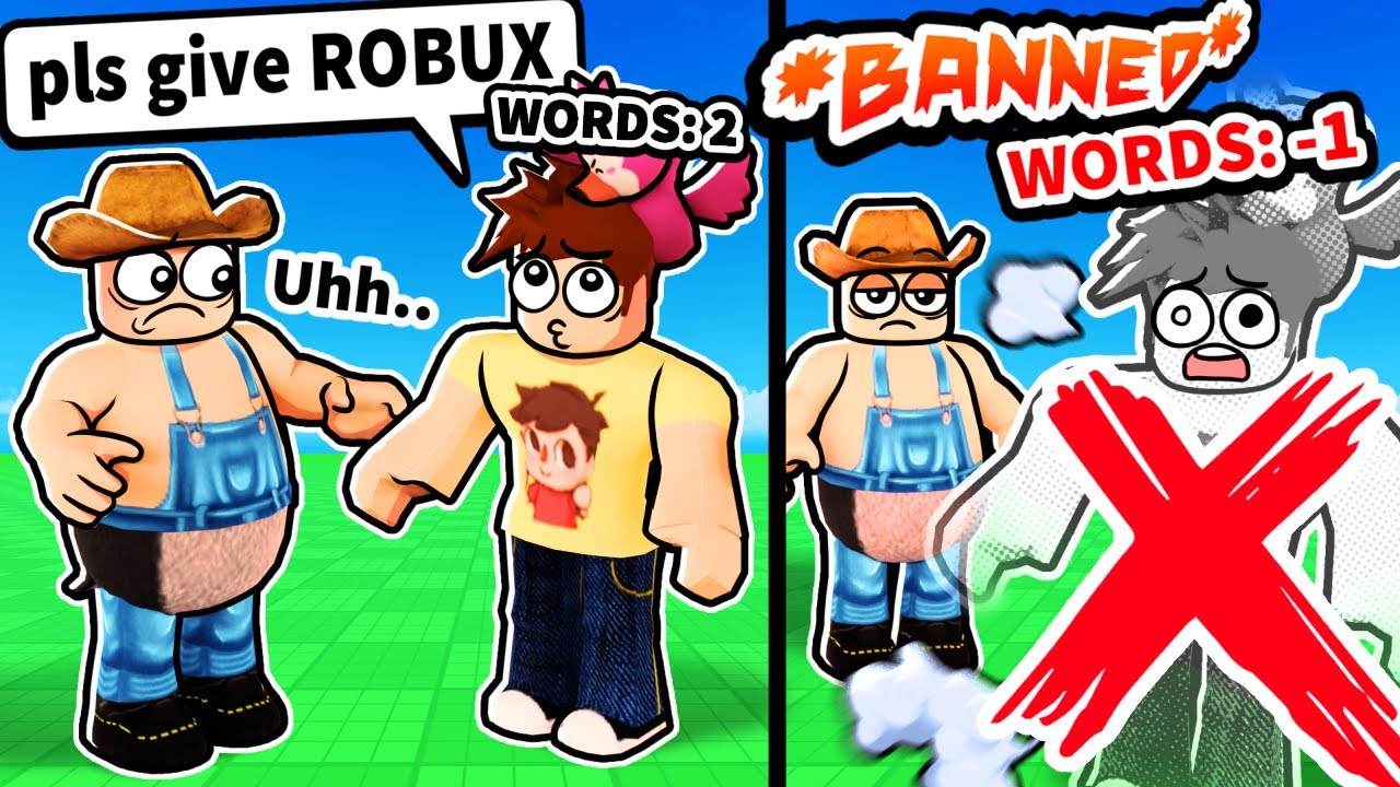 Roblox LIMITED WORDS admin trolling