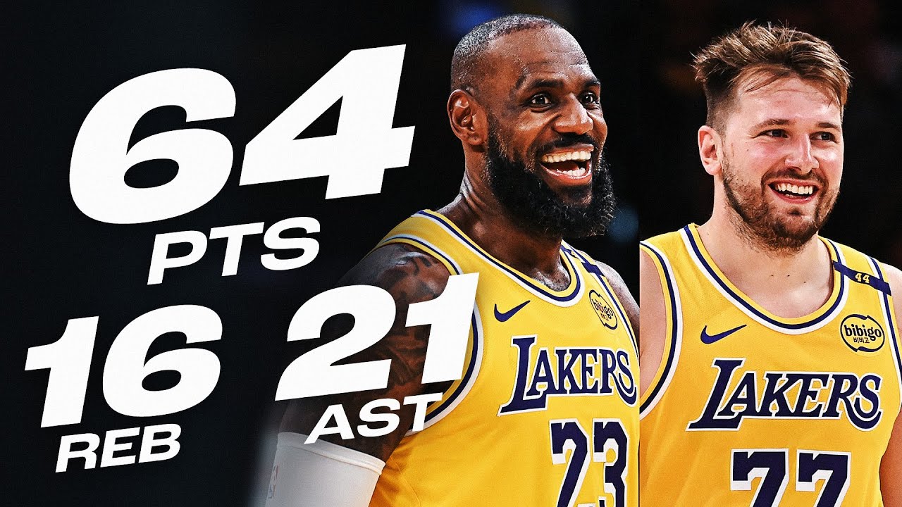 LeBron James & Luka Doncic DO IT ALL vs Pelicans | March 4, 2025 background