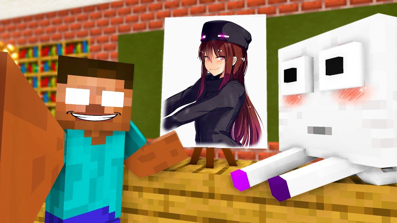 DRAWING CHALLENGE 8 - Minecraft Animation background