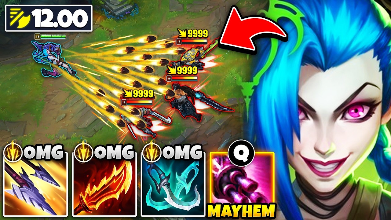 Jinx with 12.00 attack speed is beyond ridiculous... (NEW WORLD RECORD) background