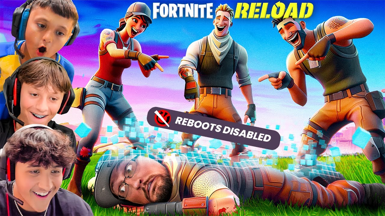 Fortnite RELOAD: Reboot Dad! (FGTeeV First Reaction) background