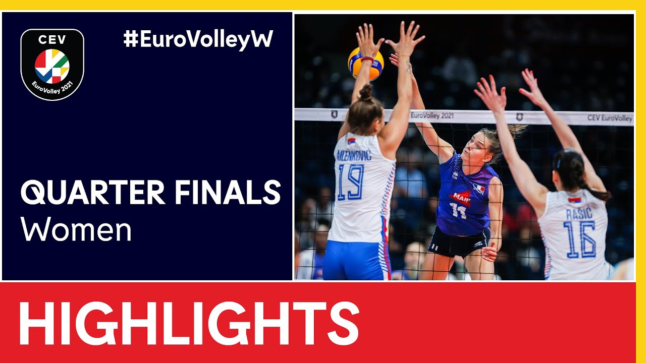 Serbia vs. France Highlights - #EuroVolleyW