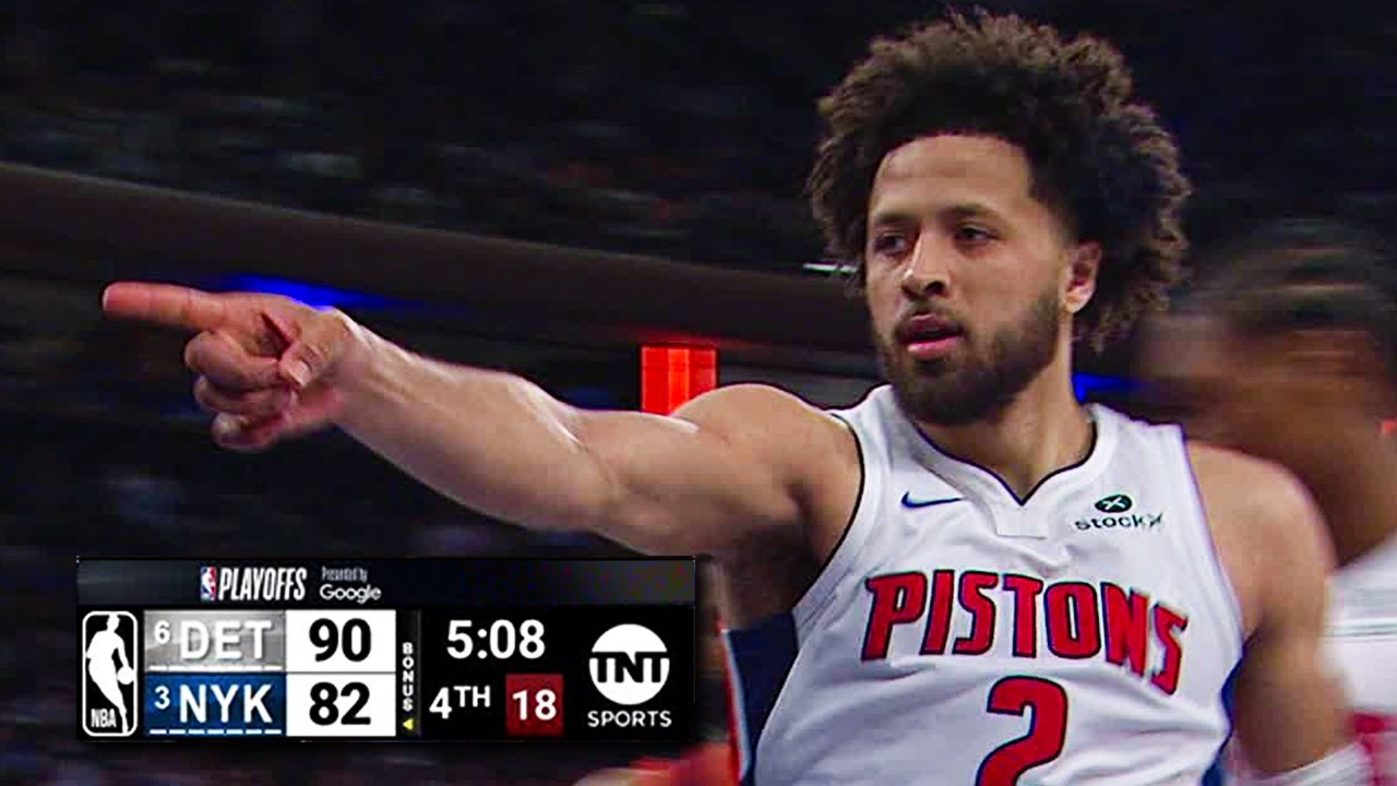 Final 5:08 WILD ENDING! Knicks vs Pistons Game 2 ЁЯСА | April 21, 2025 background