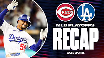 Dodgers hold off Reds, advance to 13th straight NLDS | Wild Card Recap + Dodgers-Phillies Lookahead background