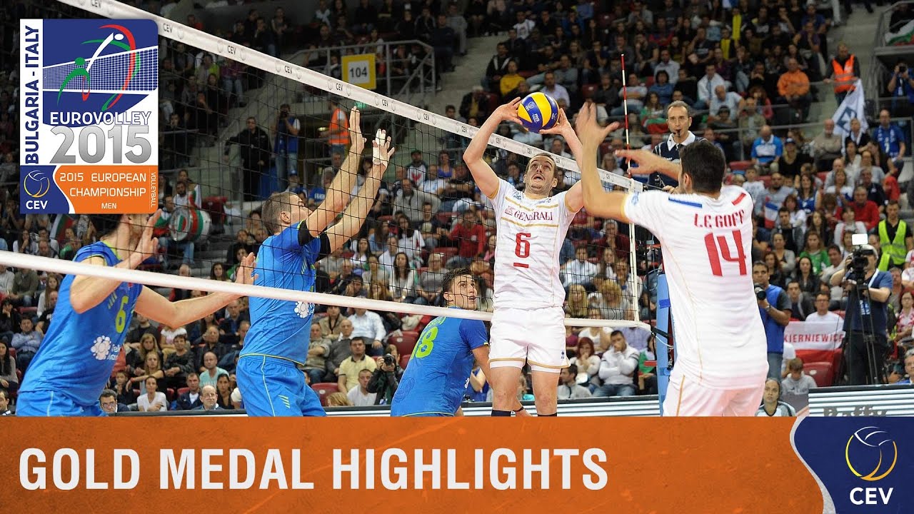 2015 Men's EuroVolley - Highlights Gold medal match France vs Slovenia background