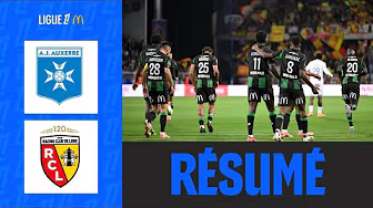 Encore réduit à 10, Lens CLIMATISE Auxerre à la 96e | 7ème journée - Ligue 1 McDonald's background