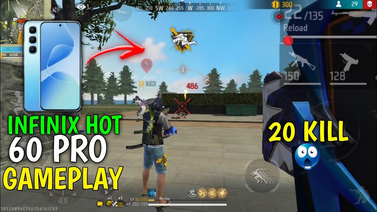 Infinix Hot 60 Pro Freefire Gameplay⚡Infinix Hot 60 Pro Gaming Test📲 Infinix Hot 60 Pro Review background