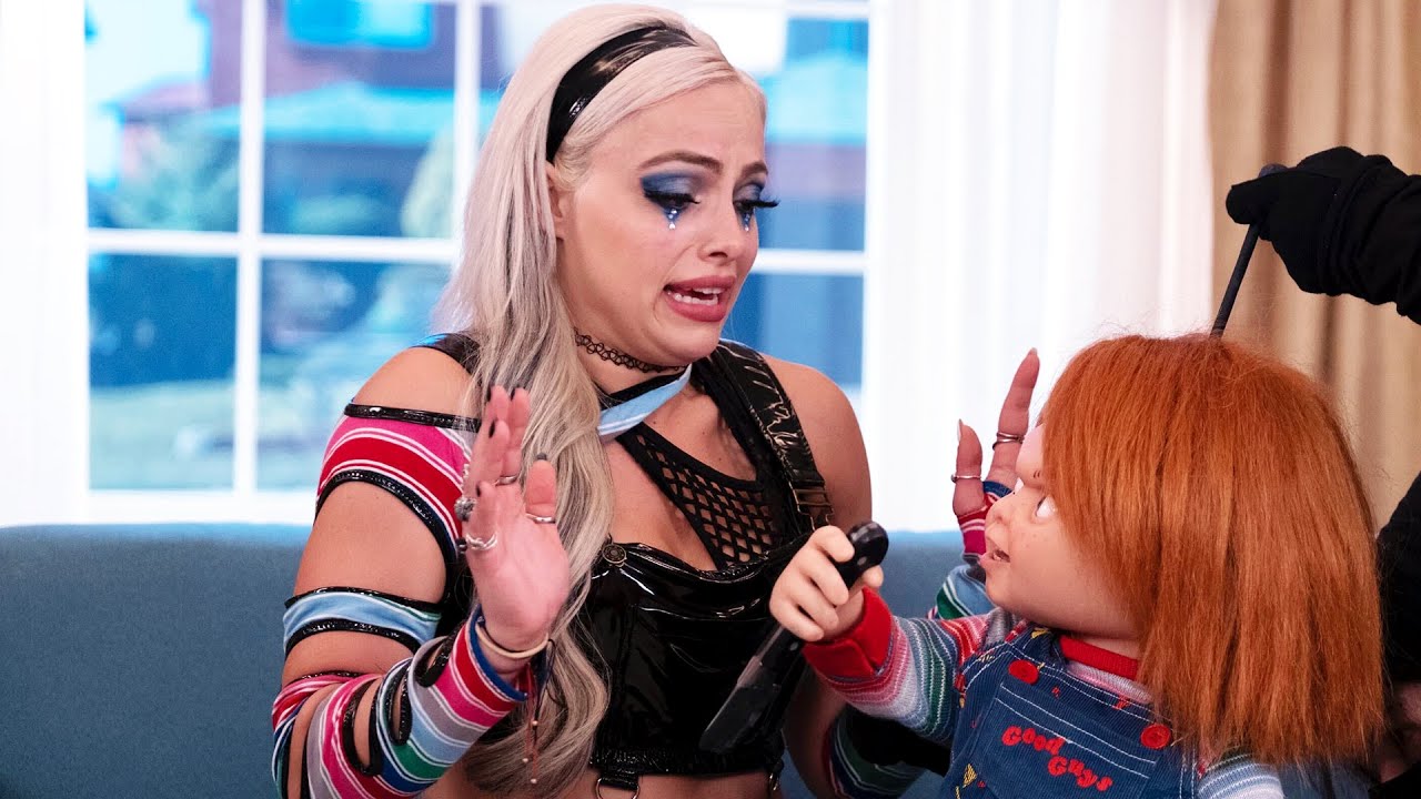 Liv Morgan’s deadly Chucky encounter behind the scenes background