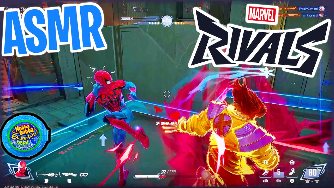 ASMR Gaming ๐ด Marvel Rivals Spider-Man Relaxing Gum Chewing ๐ฎ๐ง Controller Sounds + Whispering ๐ค background