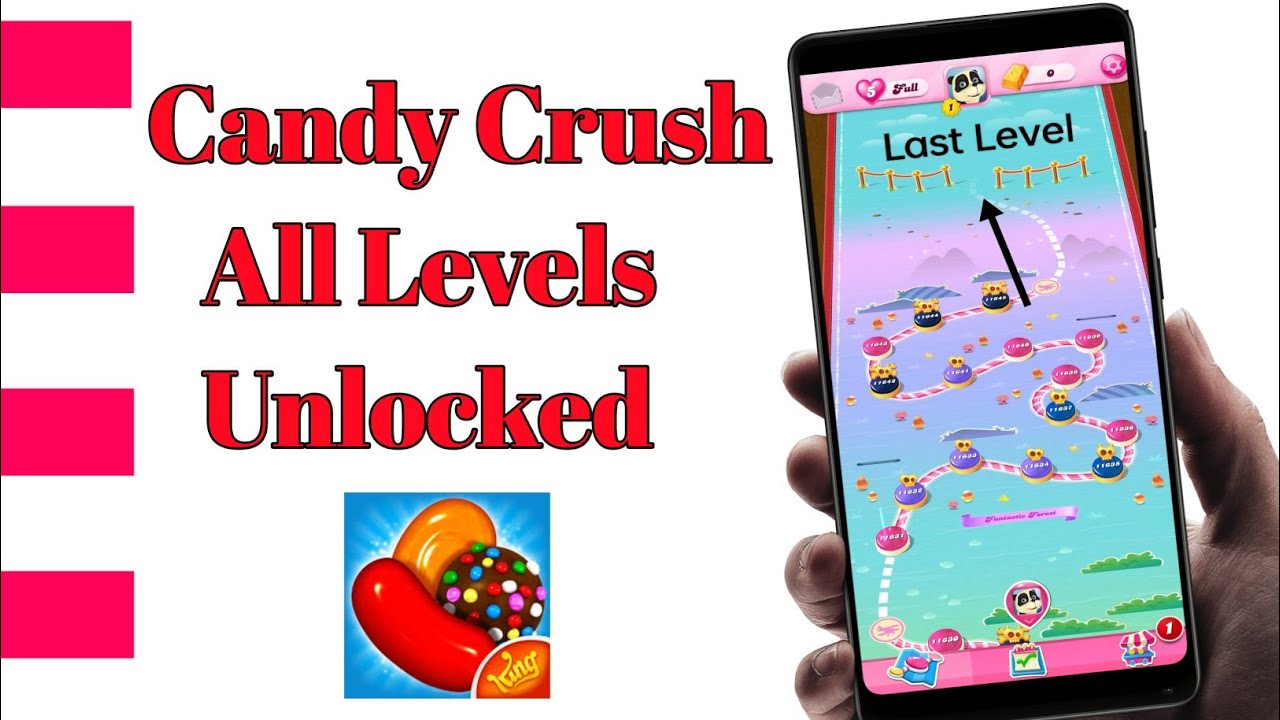 How to unlocked all level candy crush saga | short trick | technical boat background