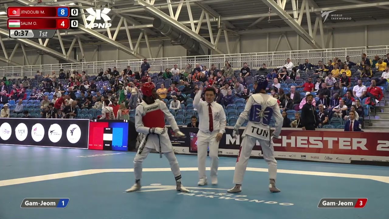 315 QF M-58kg 🔵 JENDOUBI Mohamed khalil TUN vs 🔴 SALIM Omar gergely HUN I Manchester 2022 WT GP
