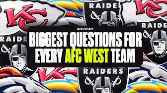 Biggest Questions for EVERY AFC West team RIGHT NOW: Chargers, Broncos, Chiefs, and Raiders background
