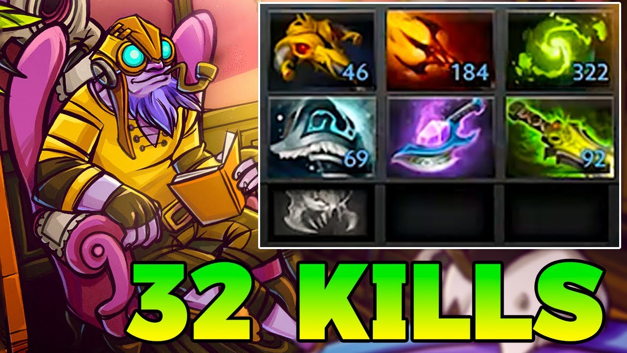 32 Kills Tinker Dota 2 Mid LaneCarry Guide Pro Gameplay Build Tips Tutorial 7.39 7.40