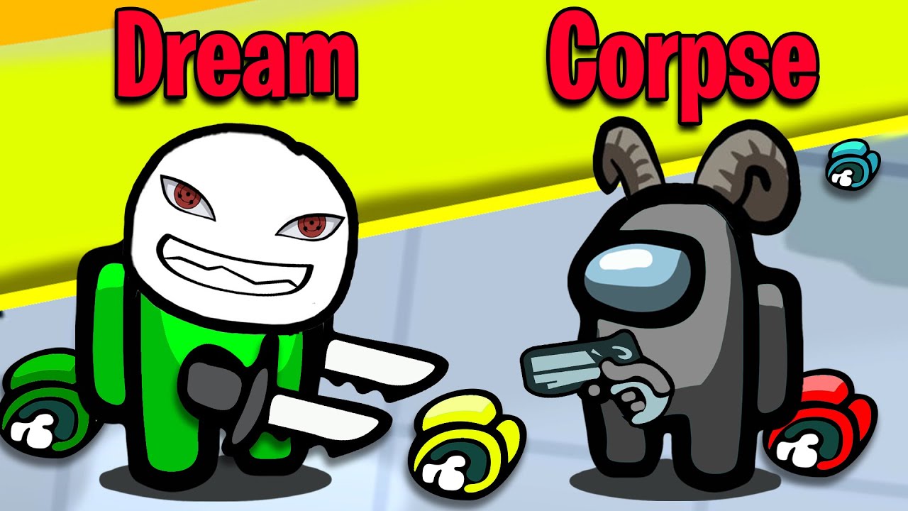 Dream & Corpse TRIED a 7500 IQ MARINATING Strat In Among Us background