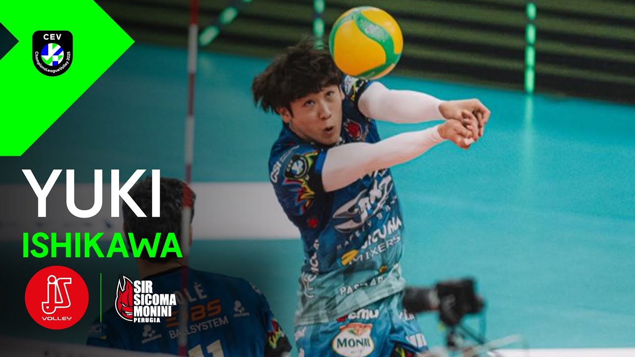 Yuki ISHIKAWA MVP Performance against Jihostroj in the Champions League background