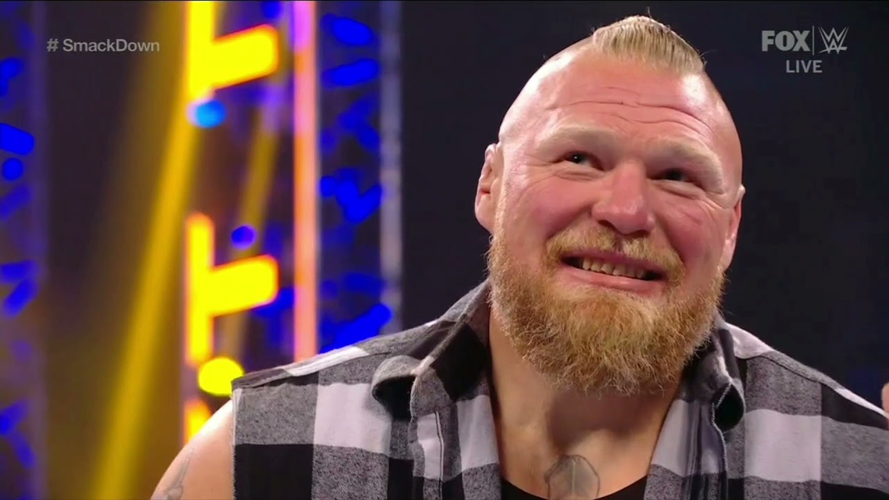 WWE SMACKDOWN BROCK LESNAR DESTROY SAMI ZAYN 12/03/21 background