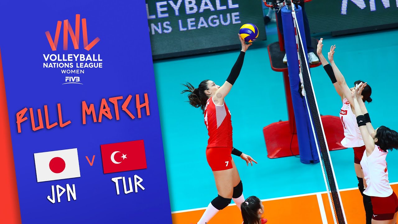 Japan 🆚 Turkey - Full Match | Women’s Volleyball Nations League 2019 background