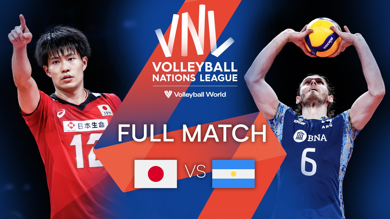 π¦π· ARG vs. π―π΅ JPN - Full Match | Men's VNL 2021