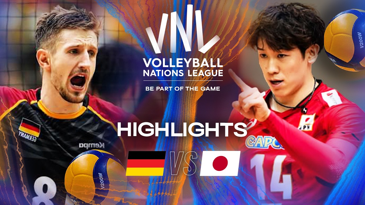 Germany ЁЯЗйЁЯЗк vs. Japan ЁЯЗпЁЯЗ╡ - Highlights | Week 3 | Men's VNL 2025 background