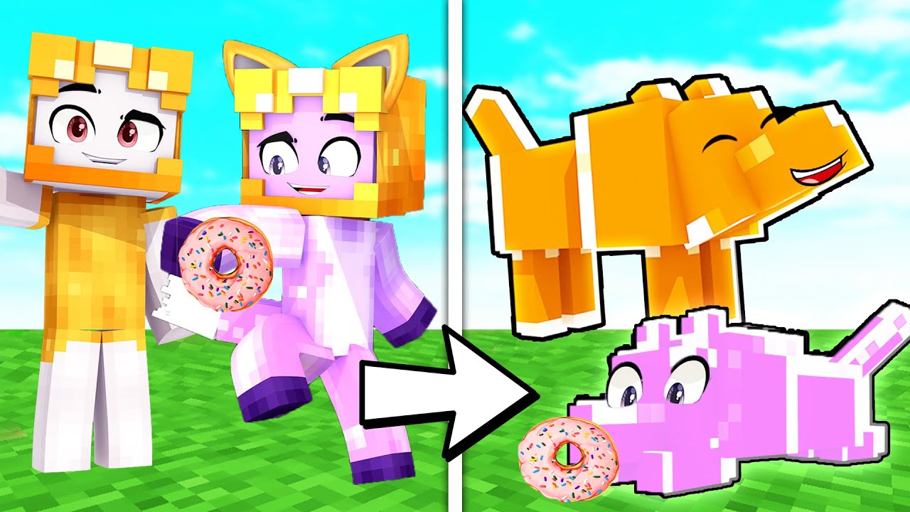 Boxy & Foxy TRANSFORM Into MAGICAL WOLVES In MINECRAFT! (LankyBox Minecraft Movie) background