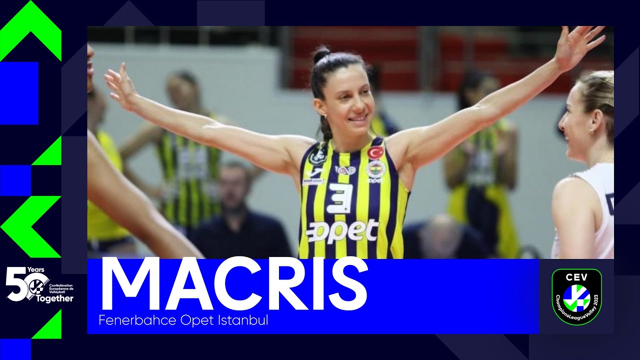 MACRIS I Fenerbahce's Brazilian Setter I Top Plays: VakifBank ISTANBUL vs. Fenerbahce Opet ISTANBUL background