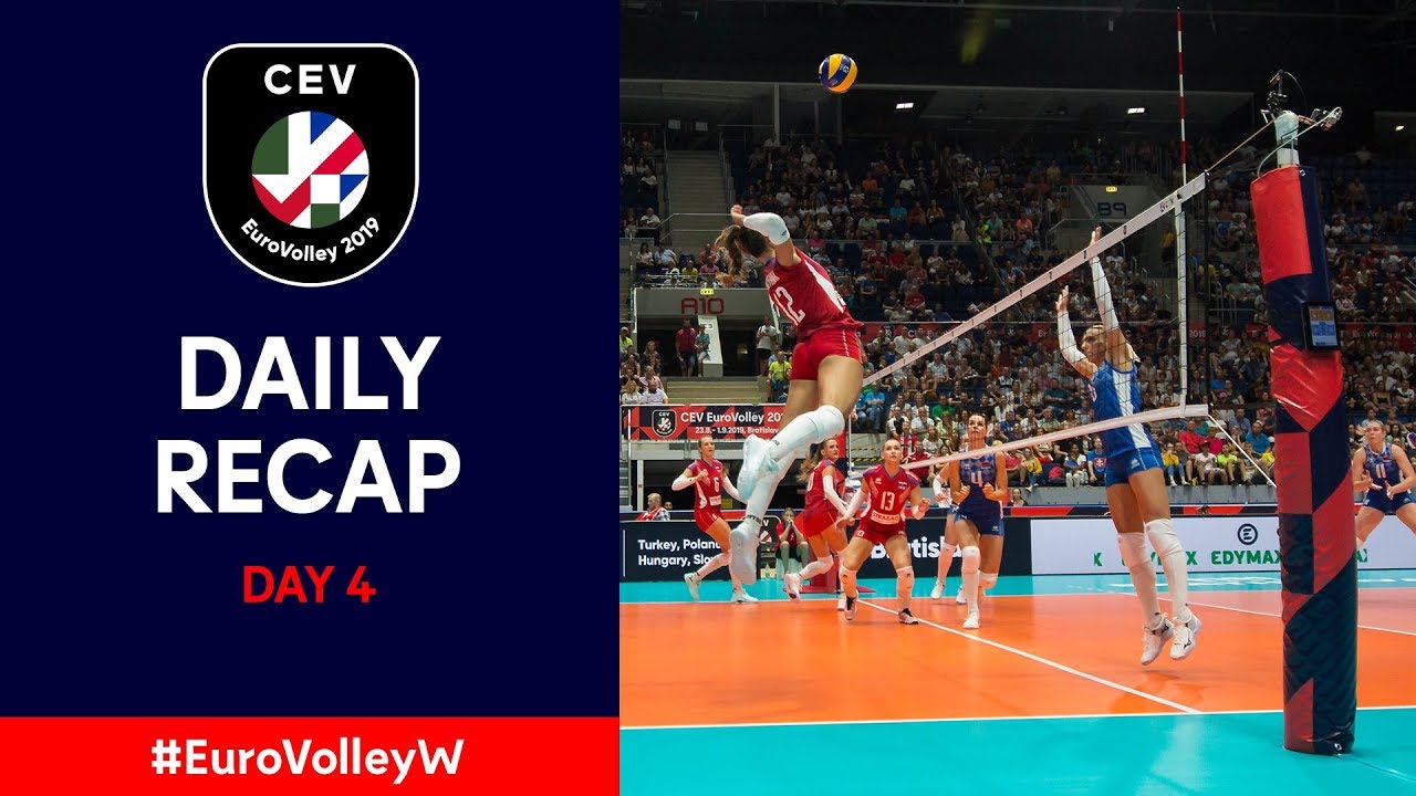 #EuroVolleyW | Daily Recap – Day 4 background