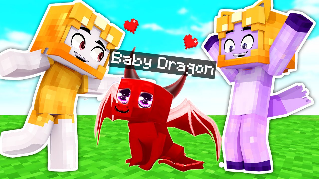 BOXY & FOXY Adopt A BABY DRAGON In MINECRAFT! (LankyBox Minecraft MOVIE!)