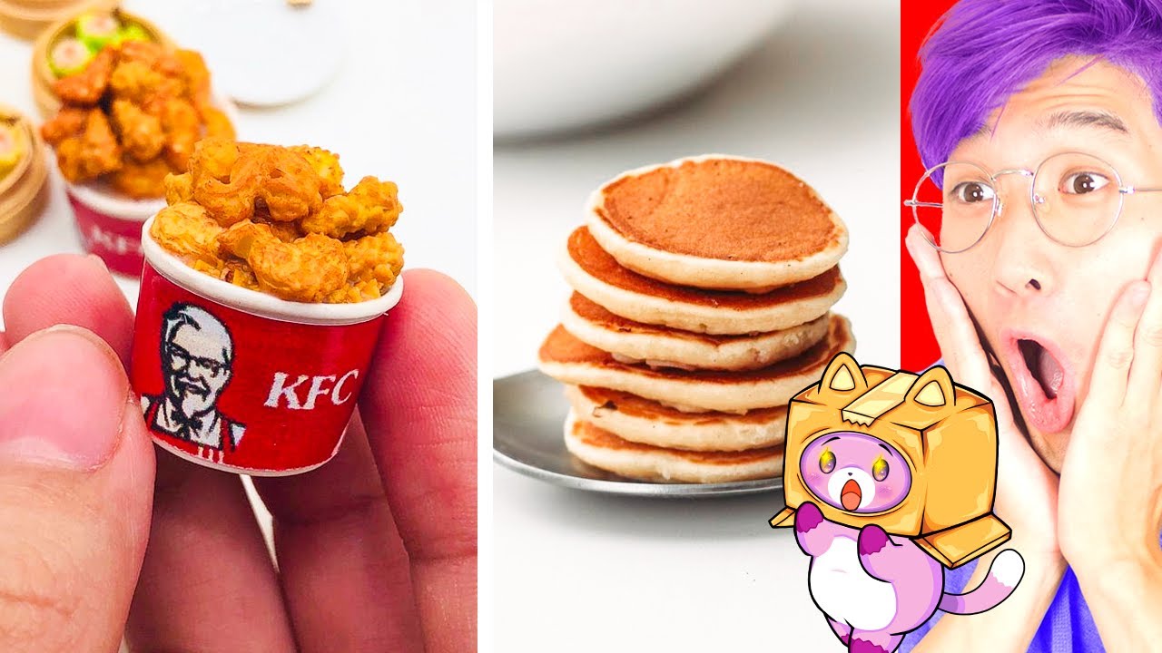 Real Mini Foods You Can ACTUALLY EAT!!! (LANKYBOX FOXY & BOXY REACT!)