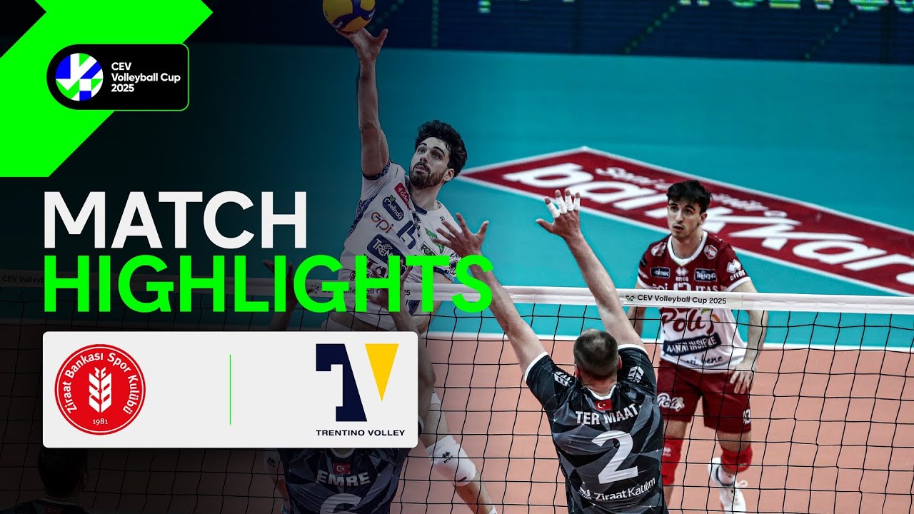 Highlights | Ziraat Bank ANKARA vs. TRENTINO Itas | CEV Volleyball Cup 2025 | Semi Finals background