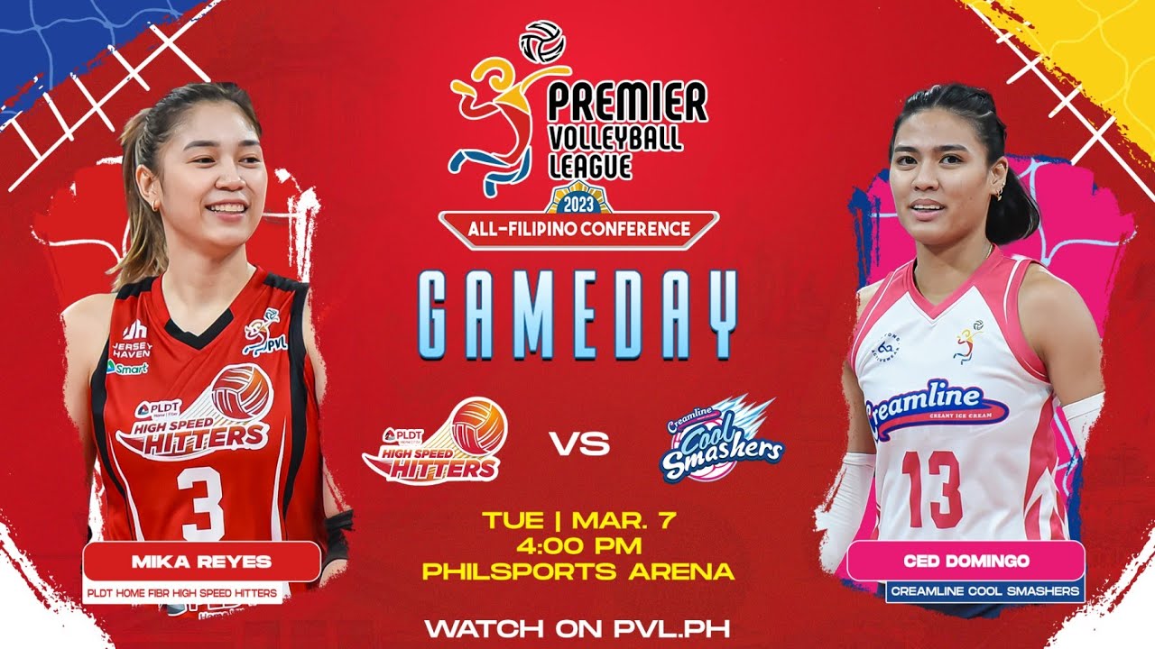 PLDT HOME FIBER vs. CREAMLINE - Full Match | Preliminaries | 2023 PVL All-Filipino Conference background