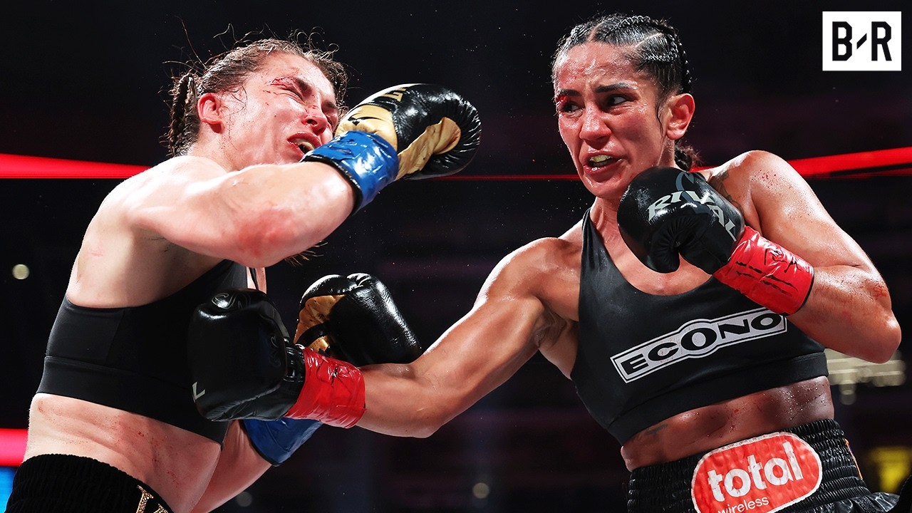 Katie Taylor vs. Amanda Serrano II - Fight Highlights | #PaulTyson background