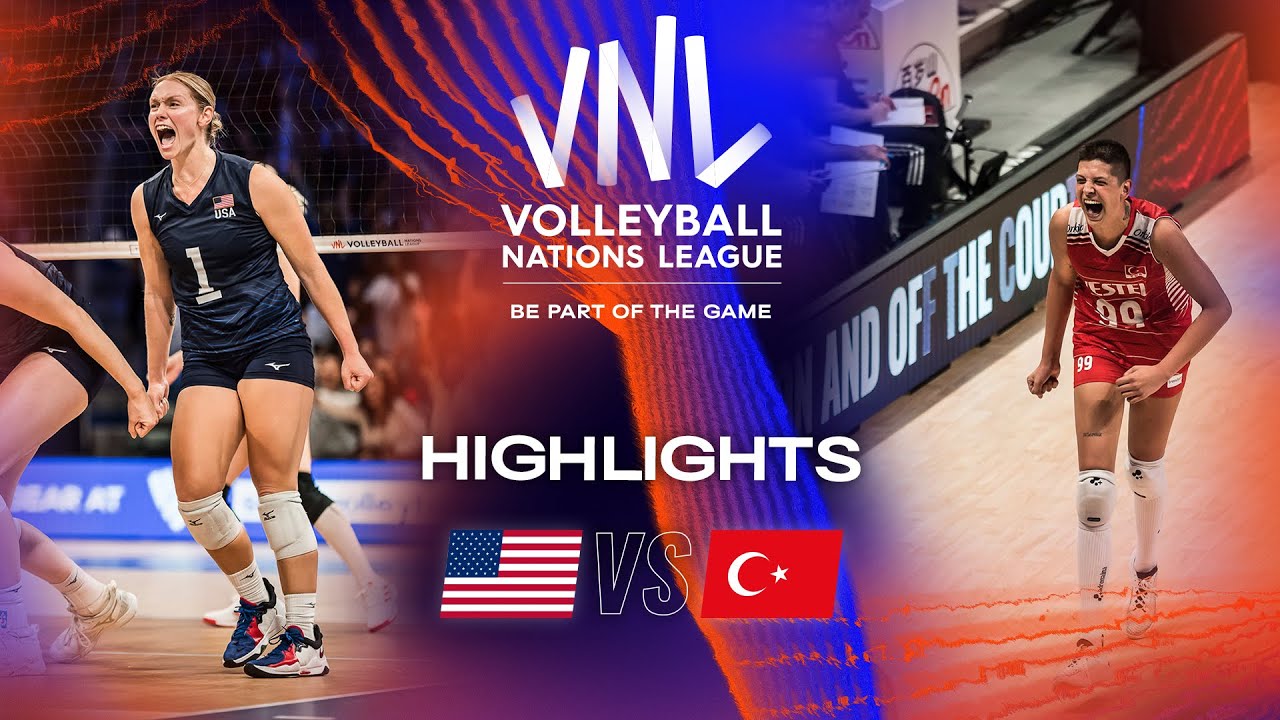 πΊπΈ USA vs. πΉπ· TUR - Highlights Semi Finals | Women's VNL 2023