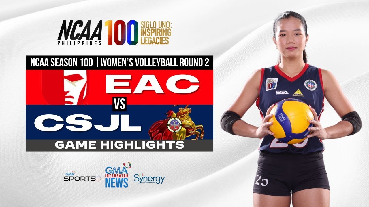 Letran vs. EAC (Women's Volleyball Highlights) | NCAA Season 100 background