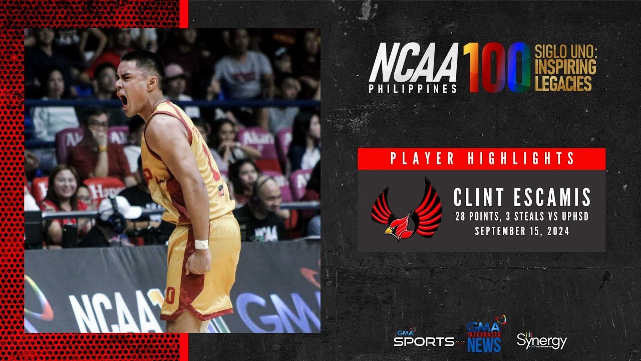 Player of the Game - Clint Escamis vs. Perpetual | NCAA Season 100 background