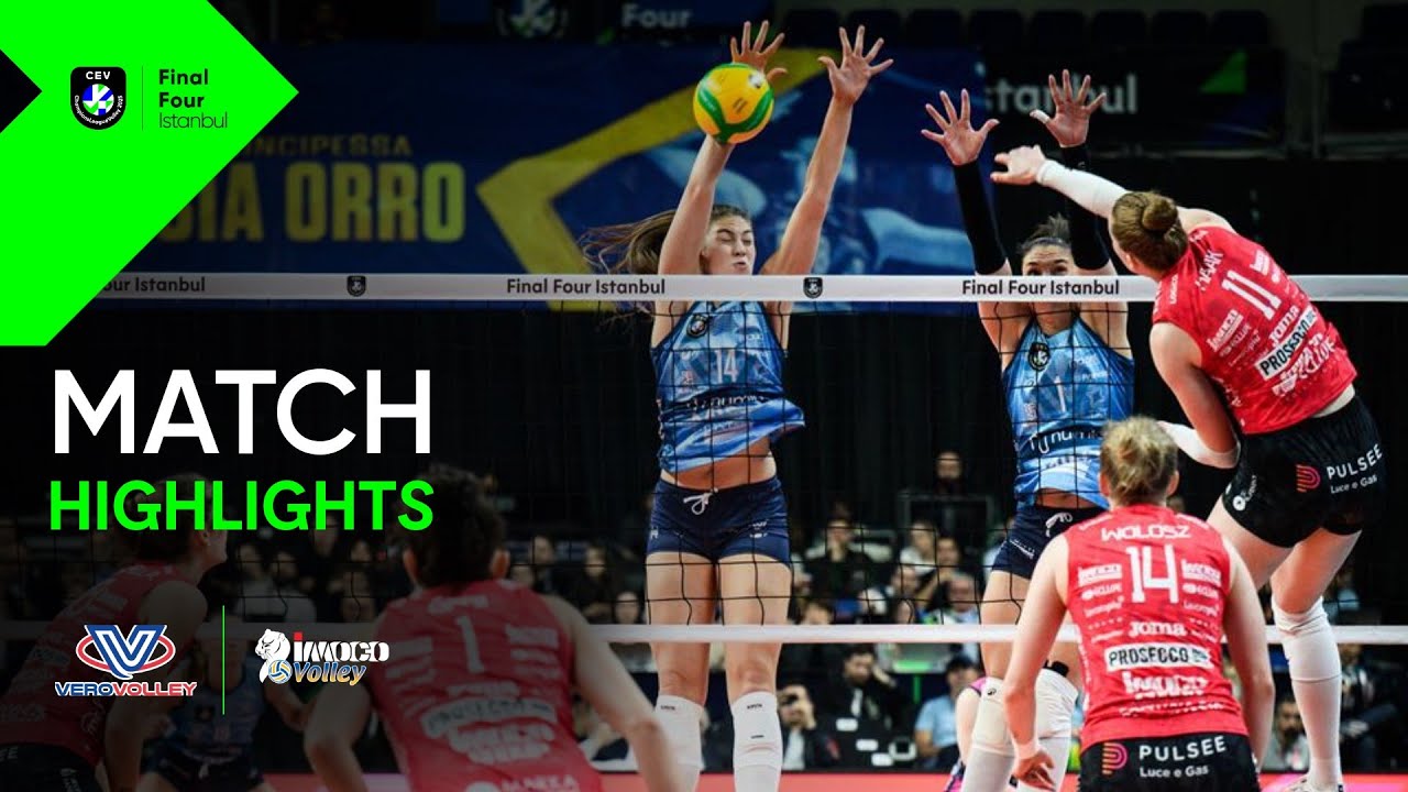Highlights I SemiFinals I Numia Vero Volley MILANO vs. A. Carraro Imoco CONEGLIANO background
