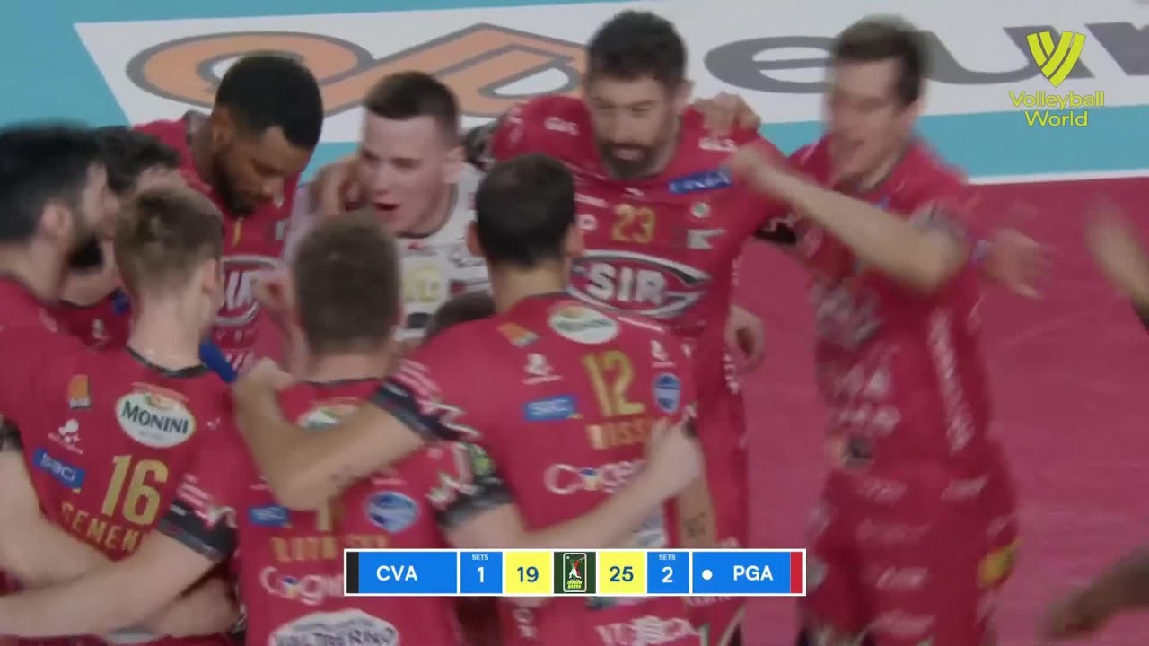 Cucine Lube Civitanova vs. Sir Safety Susa Perugia - FIVB - SuperLega - Match Highlights background