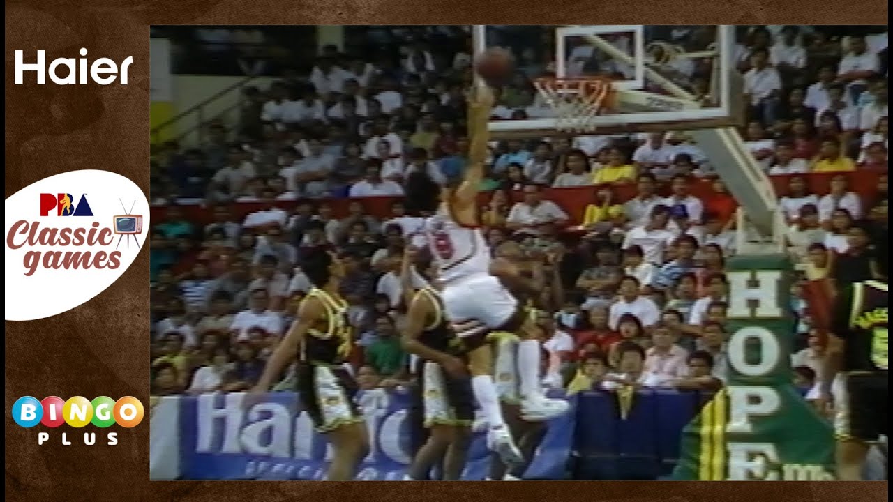 #PBAClassicGames SHELL VS. SAN MIGUEL | 1992 First Conference FINALS GAME 2 - 3RD QUARTER background